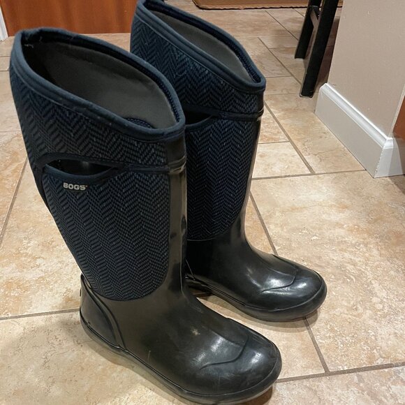 Bogs Plimsoll Herringbone, Tall Boot - Picture 1 of 5